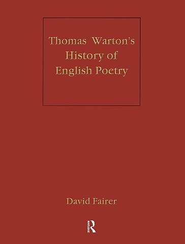 Warton's History of English Poetry