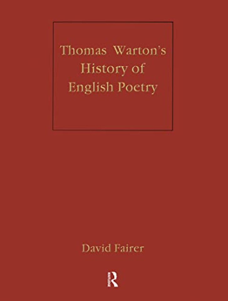 Warton's History of English Poetry