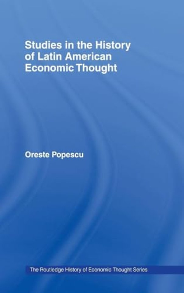 Routledge History of Economic Thought