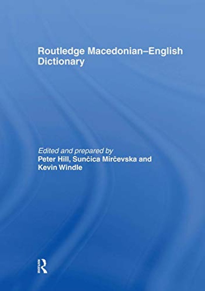 Routledge Macedonian-English Dictionary