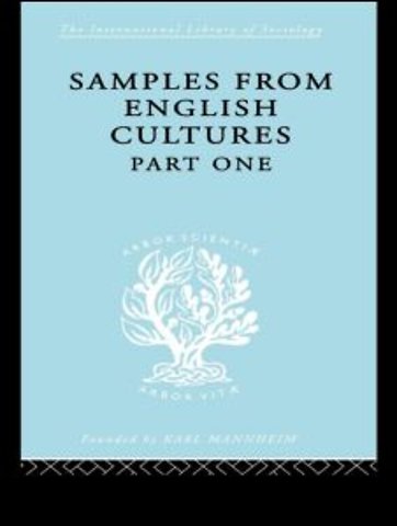 Samples from English Cultures