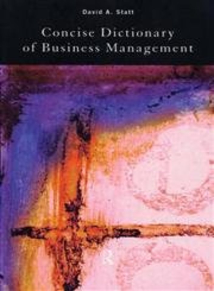 Concise Dictionary of Business Management
