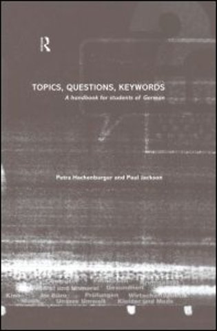 Topics, Questions, Key Words