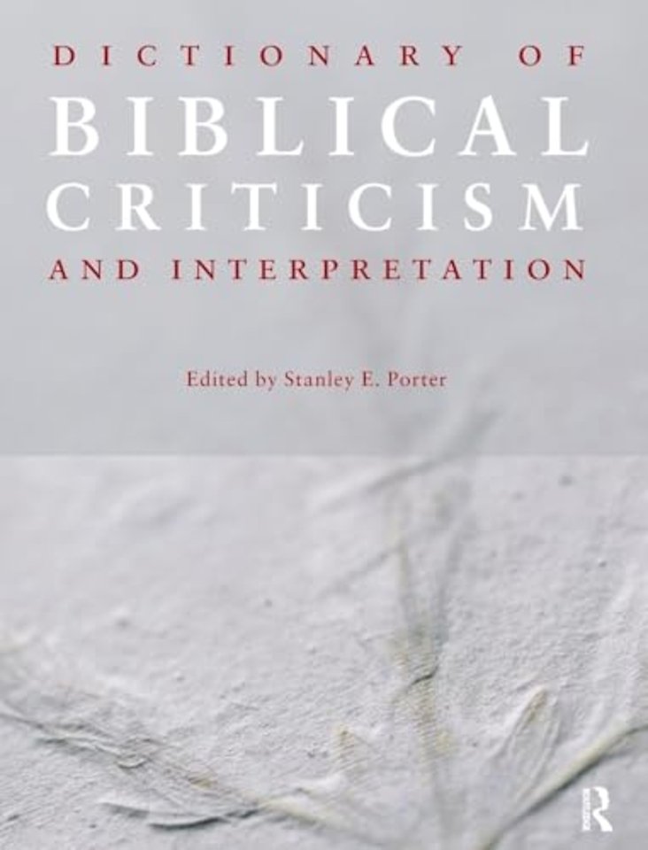 Dictionary of Biblical Criticism and Interpretation
