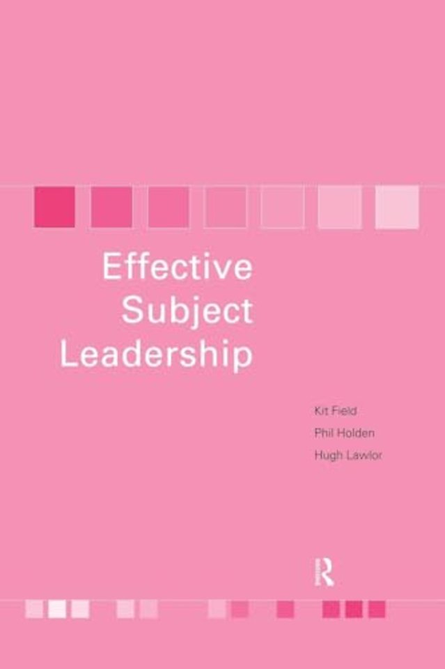Effective Subject Leadership