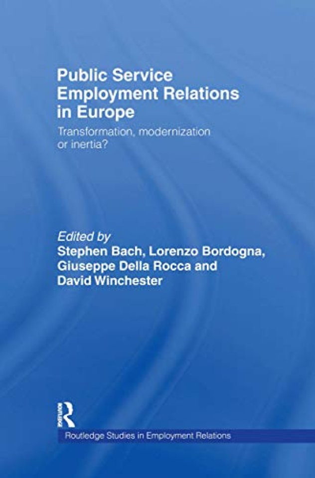 Public Service Employment Relations in Europe