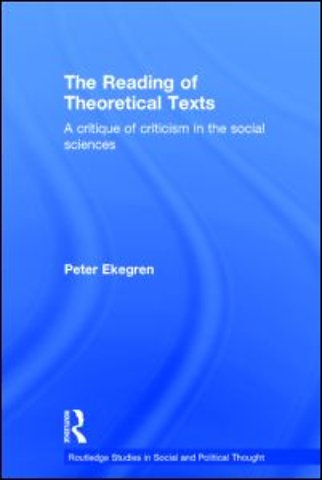 Reading of Theoretical Texts
