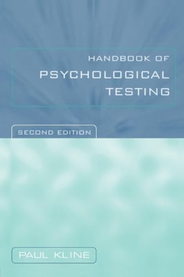 Handbook of Psychological Testing