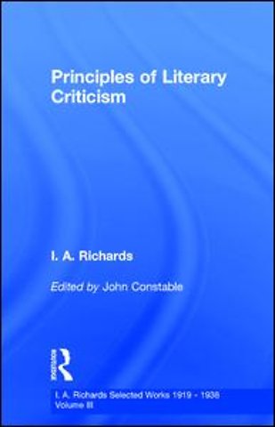 Principles of Literary Criticism V3