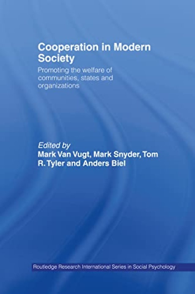 Cooperation in Modern Society