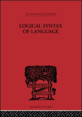Logical Syntax of Language