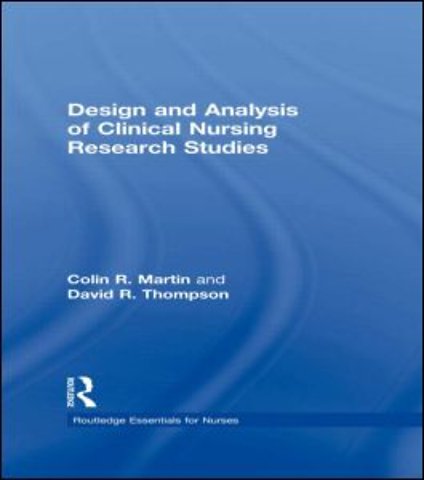 Design and Analysis of Clinical Nursing Research Studies