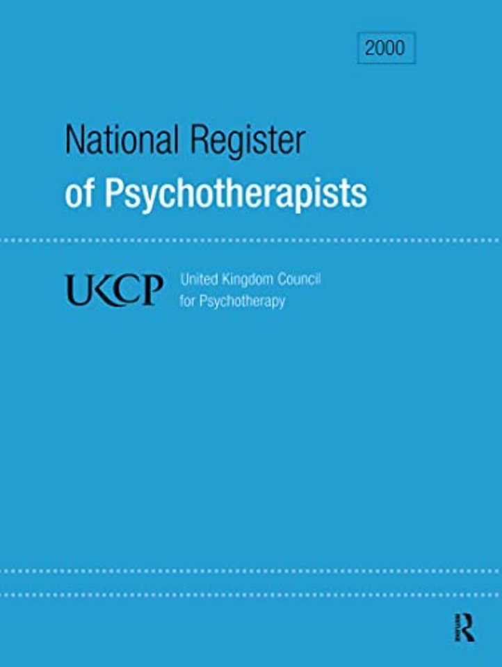 National Register of Psychotherapists 2000