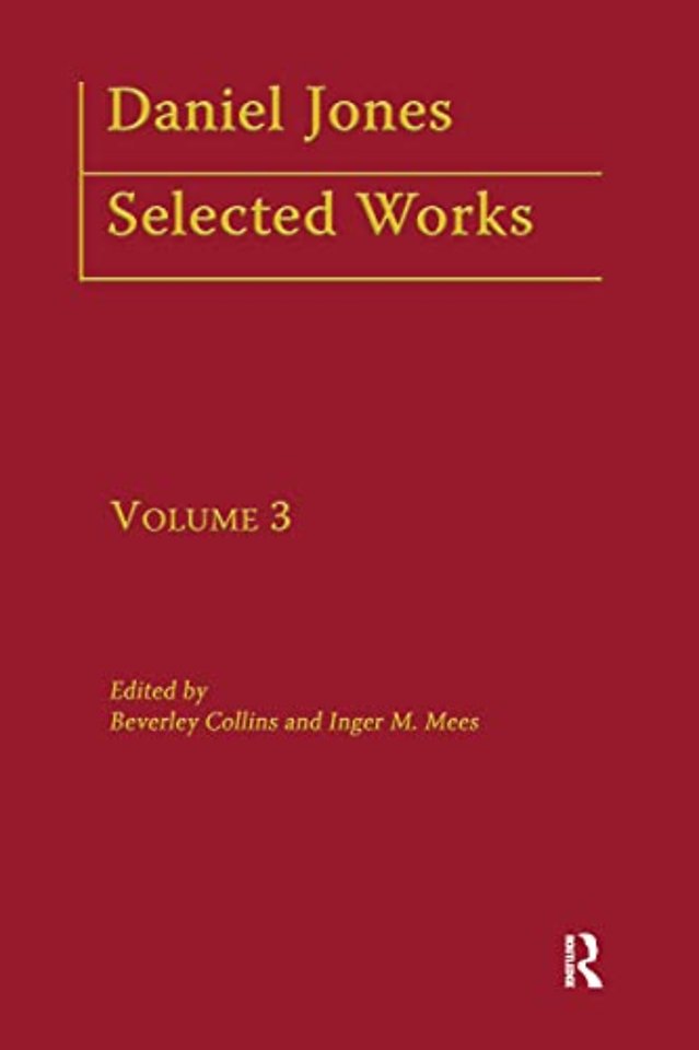 Daniel Jones, Selected Works: Volume III