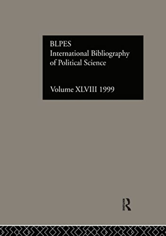 IBSS: Political Science: 1999 Vol.48