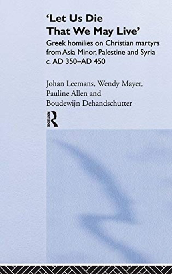 'Let us die that we may live'