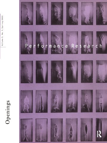 Performance Research V5 Issu 1