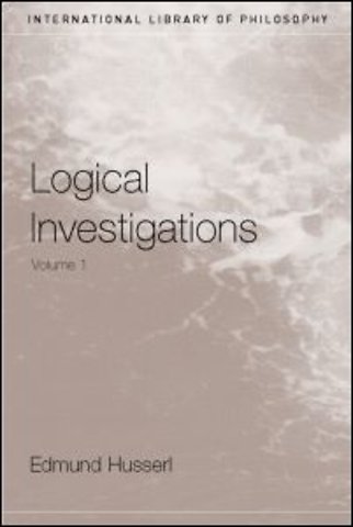Logical Investigations Volume 1