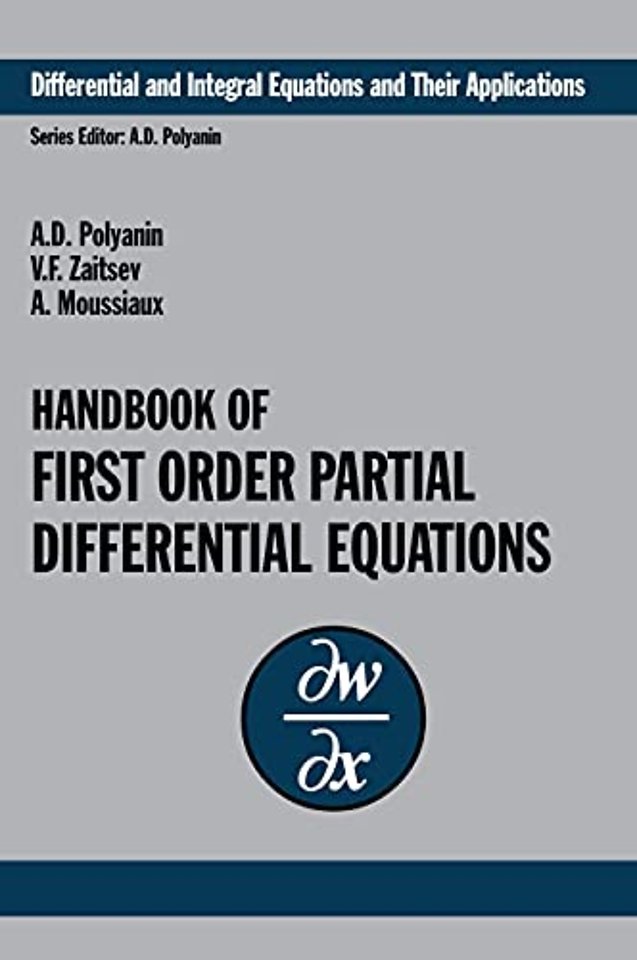 Handbook of First-Order Partial Differential Equations