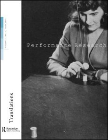 Performance Research V7 Issu 2
