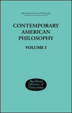 Contemporary American Philosophy