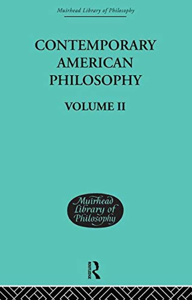 Contemporary American Philosophy