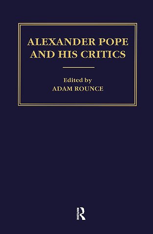 Alexander Pope and his Critics