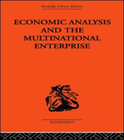 Economic Analysis and Multinational Enterprise