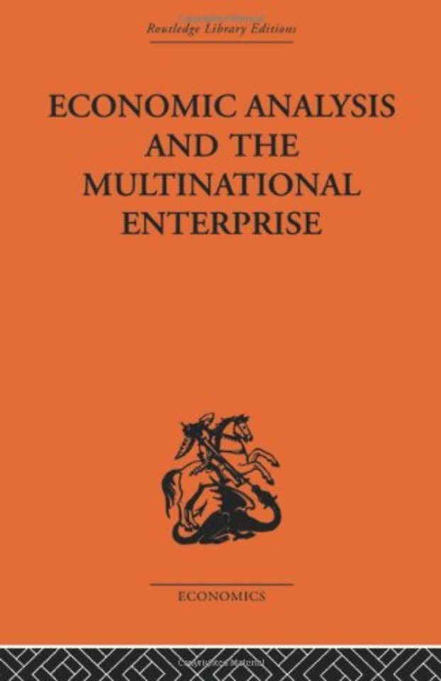 Economic Analysis and Multinational Enterprise