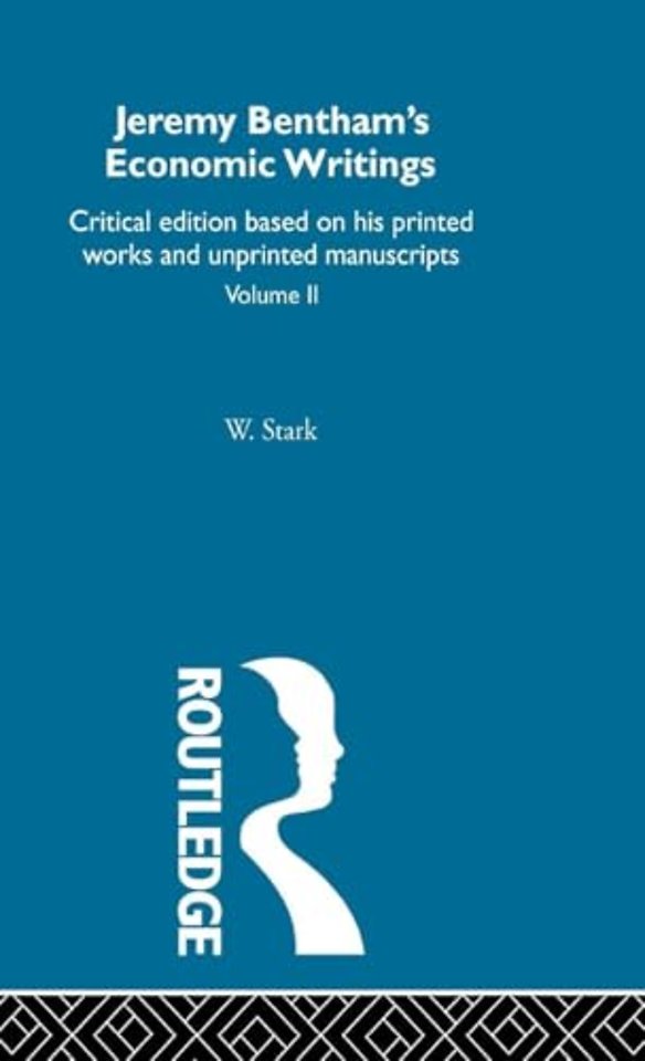 Jeremy Bentham's Economic Writings