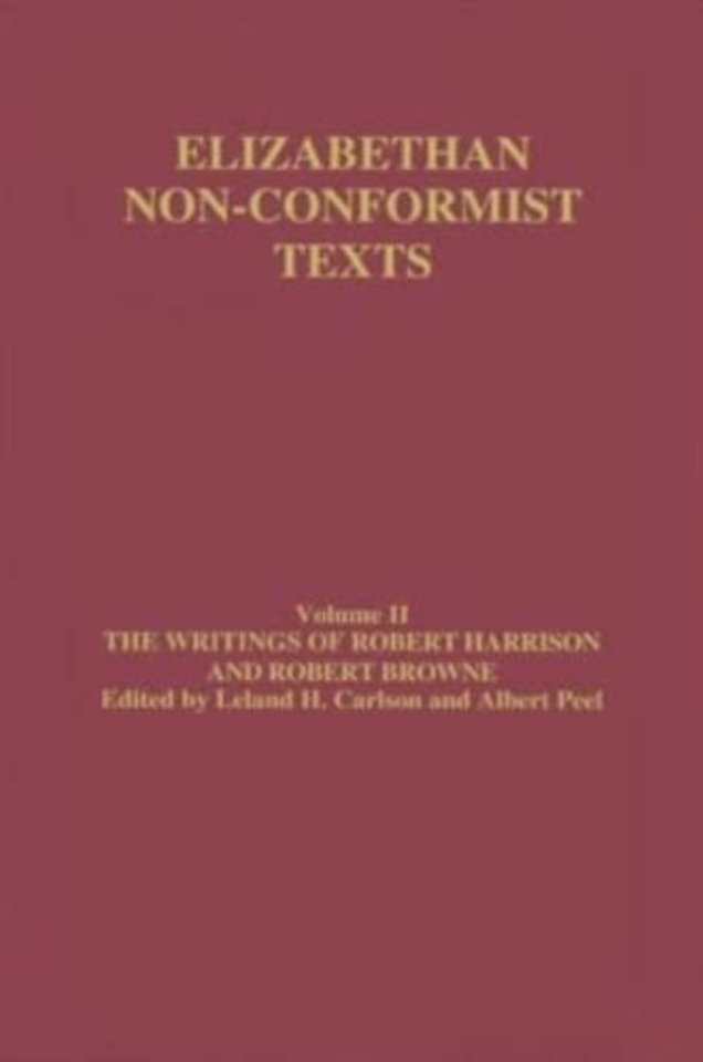Writings of Robert Harrison and Robert Browne