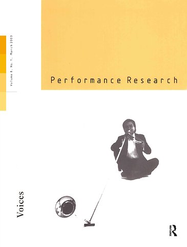 Performance Research V8 Issu 1