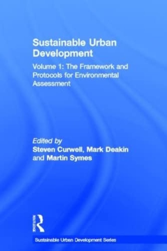 Sustainable Urban Development Volume 1
