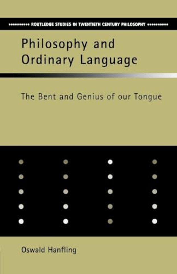 Philosophy and Ordinary Language
