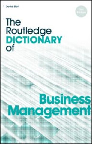Routledge Dictionary of Business Management