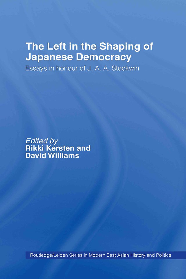 Left in the Shaping of Japanese Democracy
