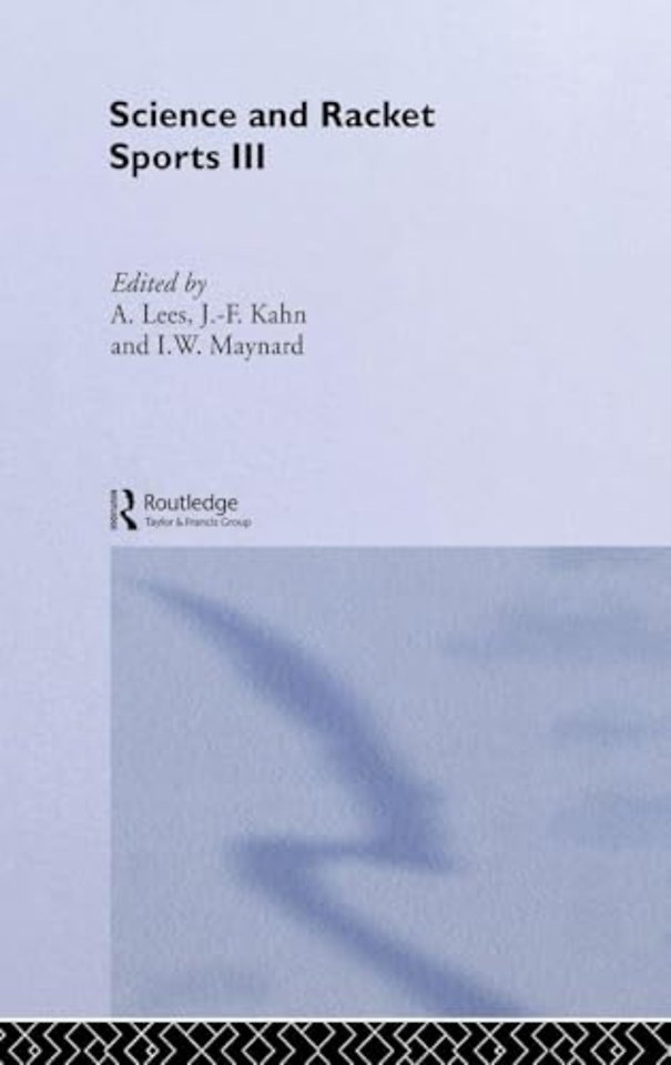 Science and Racket Sports III