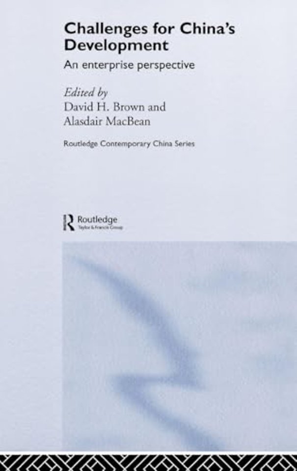 Challenges for China's Development