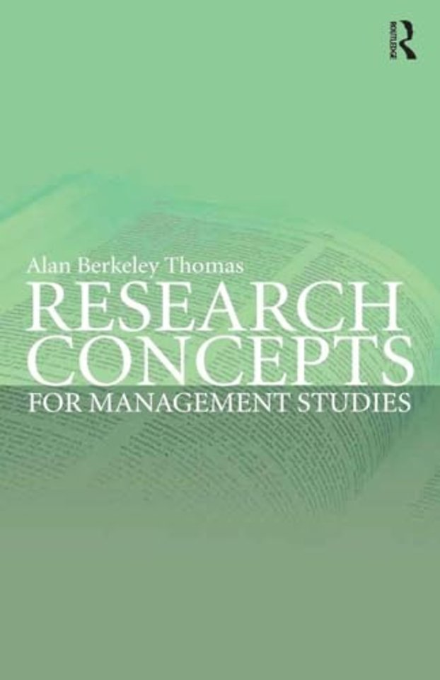 Research Concepts for Management Studies