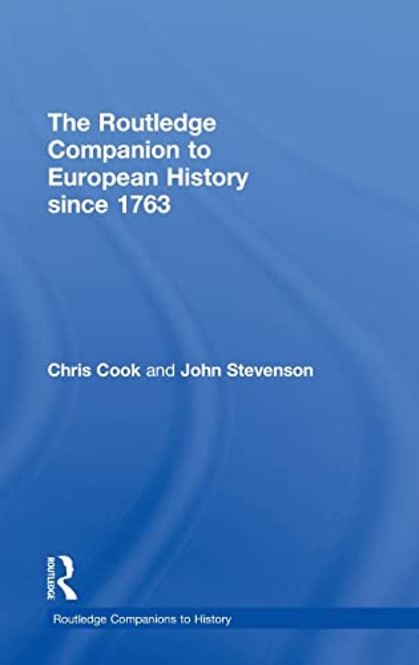 Routledge Companion to Modern European History since 1763