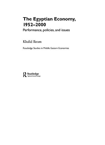 Egyptian Economy, 1952-2000