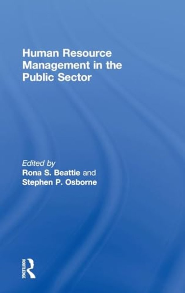 Human Resource Management in the Public Sector