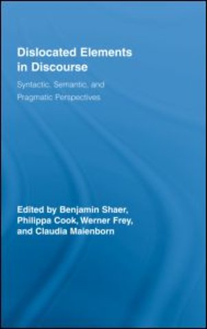 Dislocated Elements in Discourse