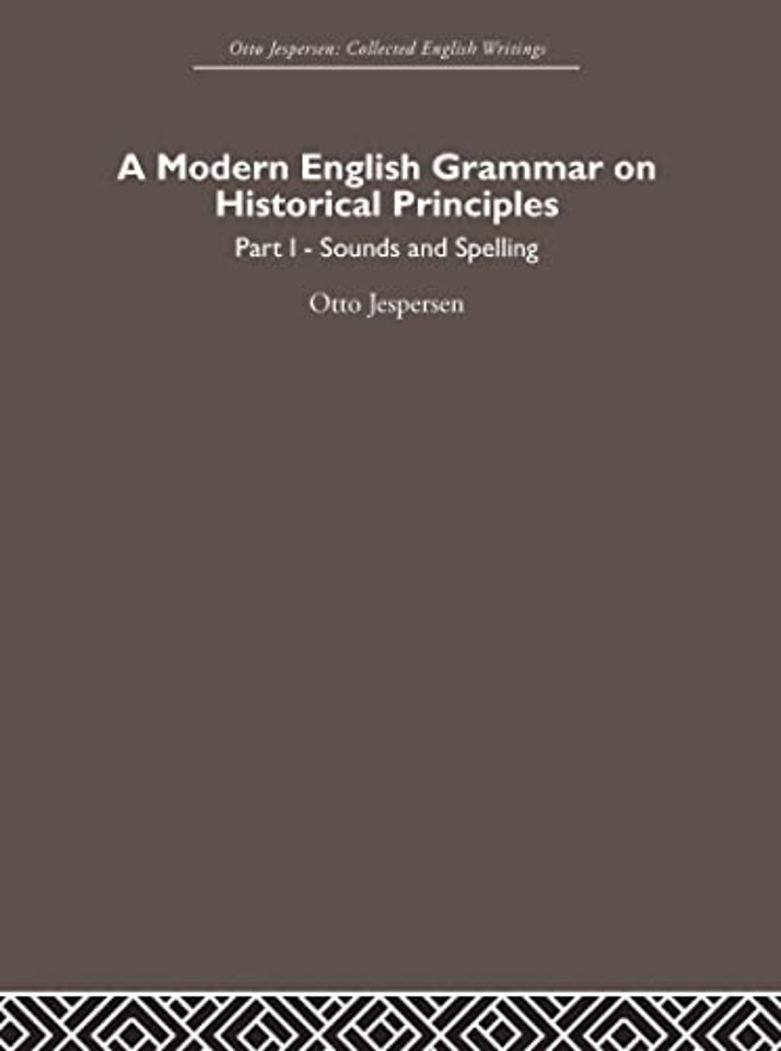 Modern English Grammar on Historical Principles