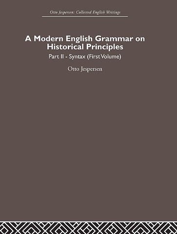 Modern English Grammar on Historical Principles