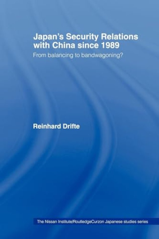 Japan's Security Relations with China since 1989