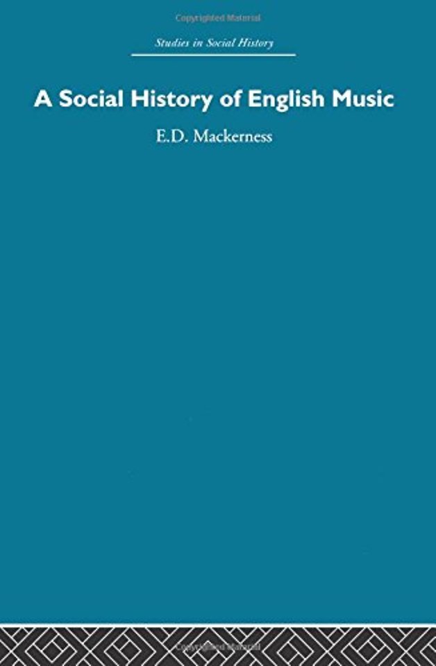 Social History of English Music