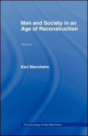 Man and Society in an Age of Reconstruction