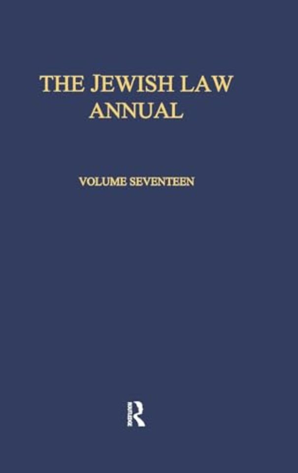 Jewish Law Annual Volume 17