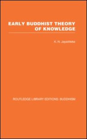 Early Buddhist Theory of Knowledge
